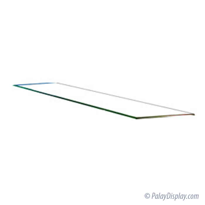 Annealed Glass, Flat Polished 12" x 24" x 3/8" Glass Shelves