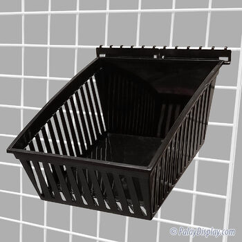 Black Cratebox Tilt Big Display Bin w/ Grid Adaptors