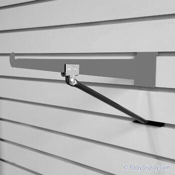 Black Slatwall Shelf Support - Extra Deep