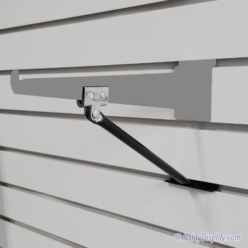 Black Slatwall Shelf Support - Standard