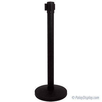 Black Stanchion with Black Belt