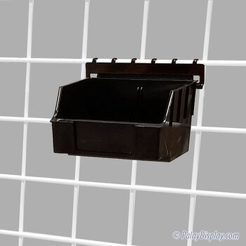 Black Storbox Standard Display Bin w/ Grid Adaptor