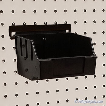 Black Storbox Standard Display Bin w/ Peg Adaptor