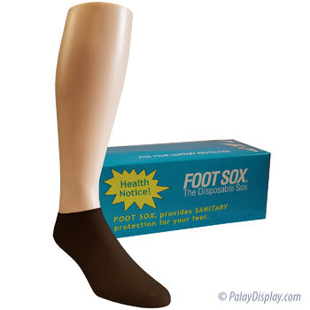 Black XL Nylon Try On Disposable Socks - Unisex