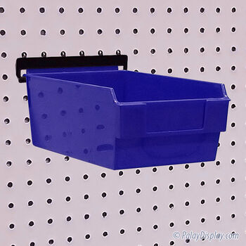 Blue Shelfbox 200 Display Bin w/ Peg Adaptor