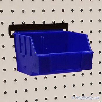 Blue Storbox Standard Display Bin w/ Peg Adaptor