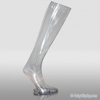Crystal Clear Hosiery Form - Knee High - Clothing Form - Hosiery Forms