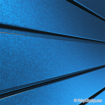 Candy Apple Blue Metal Slatwall