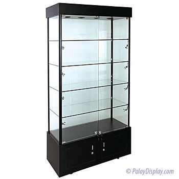 Cirrus Rectangular Display Case with Storage