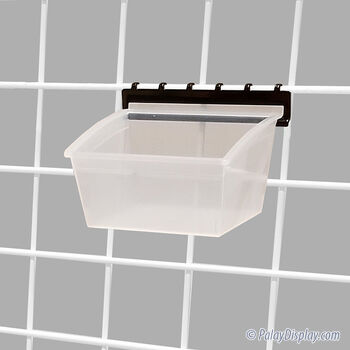 Clear Popbox Standard Display Bin w/ Grid Adaptor