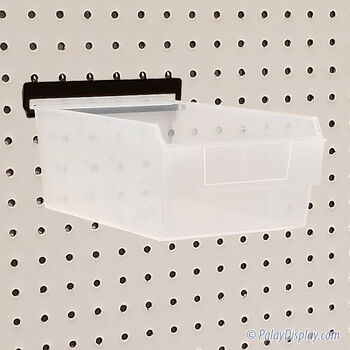 Clear Shelfbox 200 Display Bin w/ Peg Adaptor