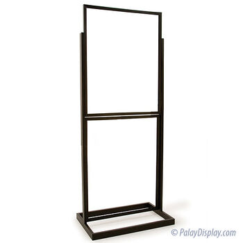 Double Bulletin Sign Holder Black