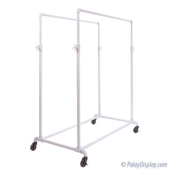 Double Rail Pipe Clothing Rack