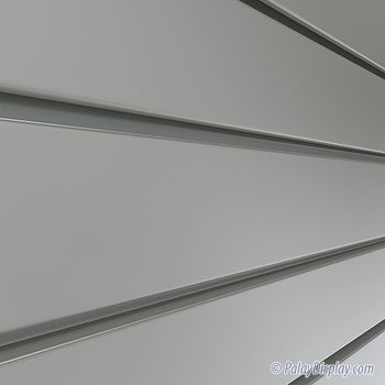 Dove Grey Metal Slatwall