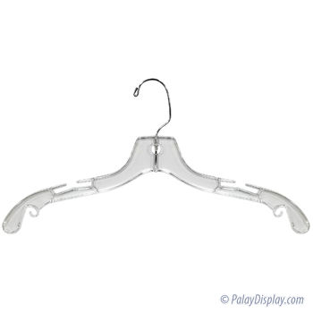 Clear 14 inch Junior Shirt Hanger