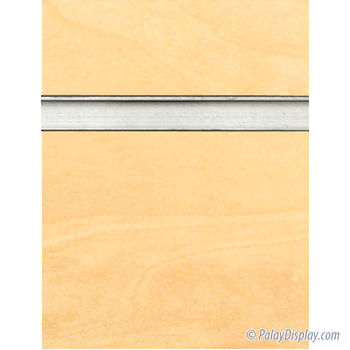 Birch Slatwall Panel with Aluminum Inserts