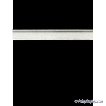 Black Slatwall Panel with Aluminum Inserts