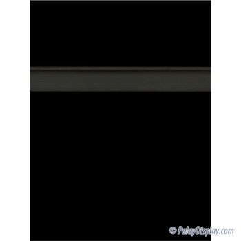 Black Slatwall Panel with Black Inserts - 6