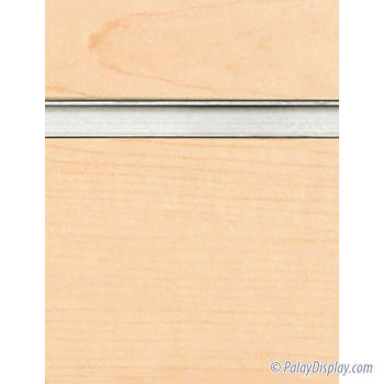 Maple Slatwall Panel with Aluminum Inserts
