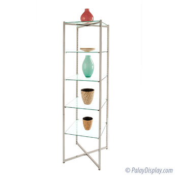 Folding Glass Etagere - Large