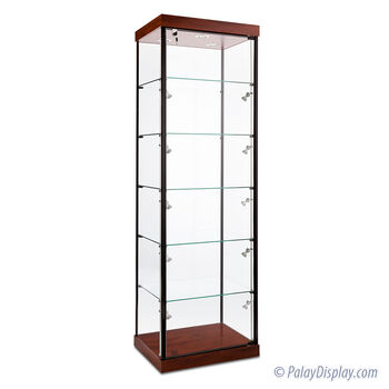 Gamma Rectangular Display Case with Laminate Top