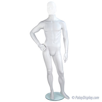 Gene Mannequin Right Hand on Hip Cameo White