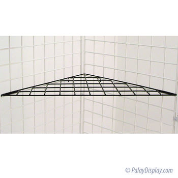 Grid Corner Shelf Black