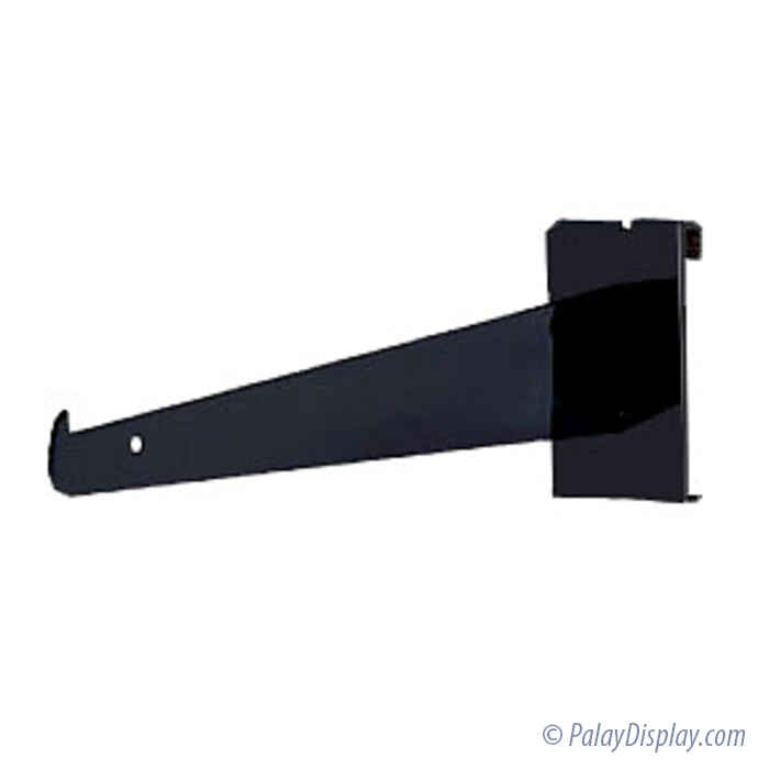Grid Shelf Bracket 14"L Black Gridwall Brackets Gridwall & Slatgrid Palay Display