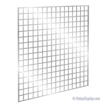 Gridwall Panel 4' x 4' Chrome