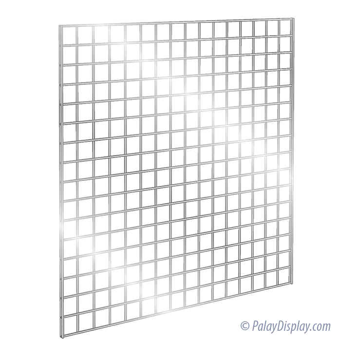 Gridwall Panel 4' x 4' Chrome Gridwall Panels Gridwall & Slatgrid BACKER BOARD FOR 114