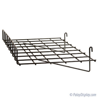 Heavy Duty Flat Gridwall Shelf with Lip