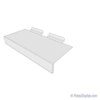 Value Series Injection Molded Slatwall Shelf with Signholder