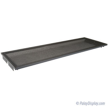 Large Perforate Metal Shelf Matte Black