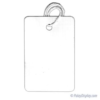 Large Strung Blank White Tag