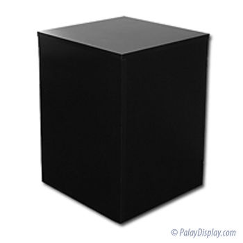 Large Wood Pedestal - Black