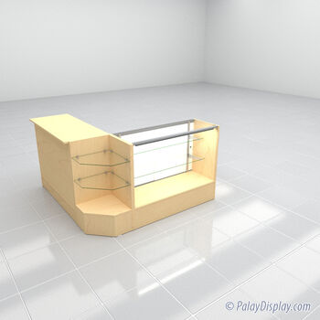 Lighted Premium Display Case Set 2 - Maple