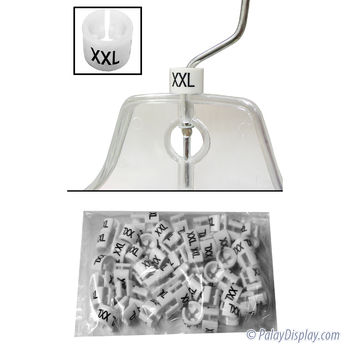 Mini Hanger Size Markers - XX-Large - White