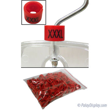 Mini Hanger Size Markers - XXXL - Red