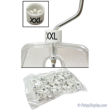 Mini Hanger Size Markers - XX Large - White