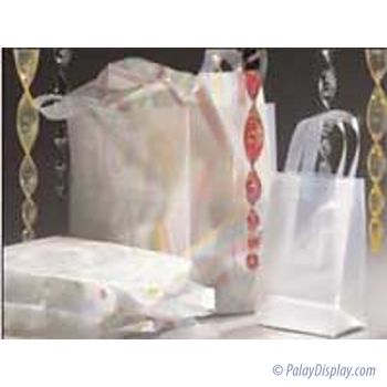 Natural Frosted Shopping Bags - 8 1/2