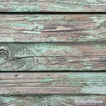 Old Green Paint Slatwall Panel