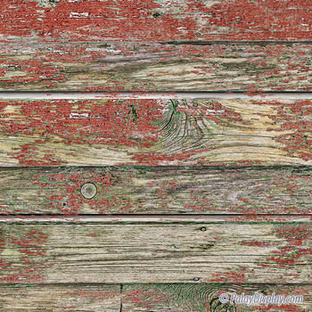 Old Red Paint Textured Slatwall Panel