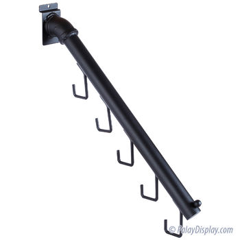 Pro Series Pipe Slatwall Waterfall - 5 Hook