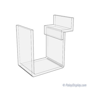 Small Acrylic Slatwall Easel