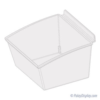 Popbox Standard Display Bin - Clear