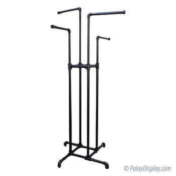 Pro Series 4 Way Pipe Clothing Rack