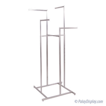 Ravenna Satin Nickel 4 Way Rack