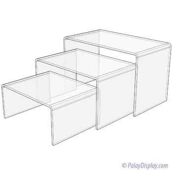 Rectangular Acrylic Risers - 1/8