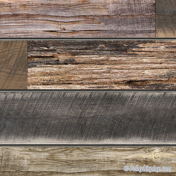 3D Textured Slatwall Panel 2' x 8' - Reclaimed Wood - Store