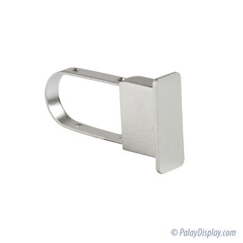 Rectangular Extended End Cap Satin Chrome